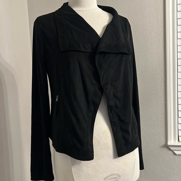 Anthropologie Jackets & Blazers - Faux suede versatile black light cardigan or jacket